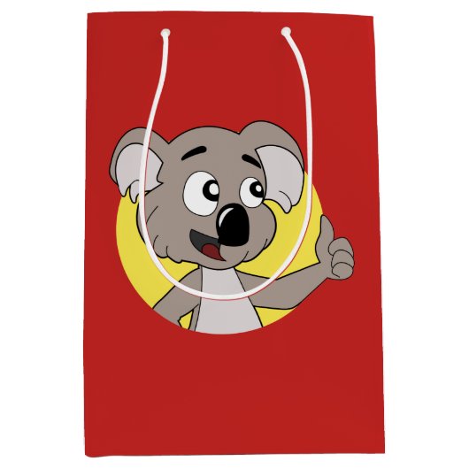 コアラクマのアニメ媒体抱き枕 ミディアムペーパーバッグ (正面)