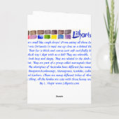 コアラクマ色鉛筆グリーティングとノートカード カード (裏面)