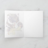 コアラクマ色鉛筆グリーティングとノートカード カード (内部)