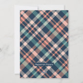 コアラクマ雪の冬の森の陽気なクリスマス シーズンカード (裏面)