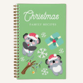 コアラクリスマスファミリーレシピ ノートブック (正面)