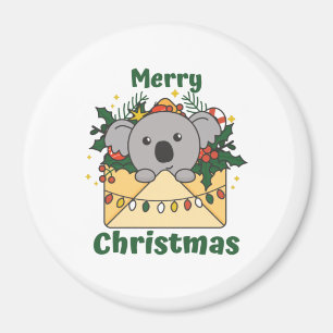 コアラクリスマスレターウィンターアニマルズコアラス マグネット