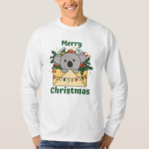 コアラクリスマスレターウィンターアニマルズコアラス Tシャツ