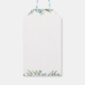 コアラグリーナリーボーイパーティーサンキューユーメッセージカード ギフトタグ (裏面)