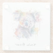 コアラケドルズ色カスタム ガラスコースター (裏面)