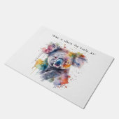 コアラケドルズ色カスタム ドアマット (アングル)