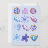 コアラケーキアイスクリームブルーウォーター色1st誕生日 招待状 (裏面)