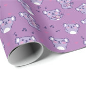 コアラコアラ遊のギターパープル ラッピングペーパー (ロールコーナー)