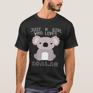 コアラスが大好きな女の子が可愛いA Tシャツ