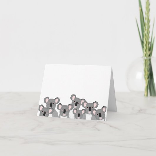 コアラスのグリーティングカード カード (正面)