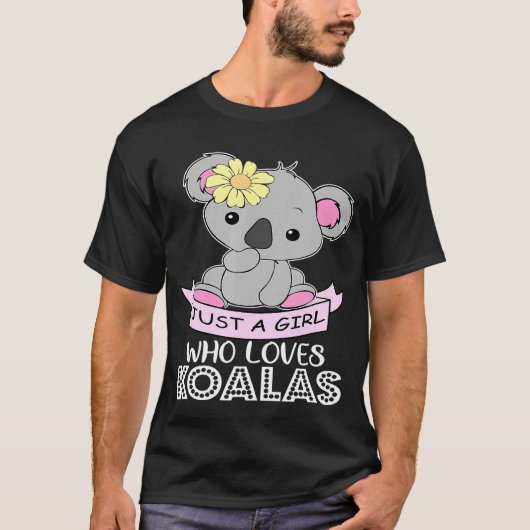 コアラスカイ&コアラおもしろいベア動物レトロ Tシャツ (正面)