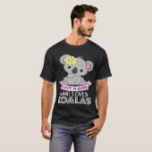 コアラスカイ&コアラおもしろいベア動物レトロ Tシャツ (正面フル)