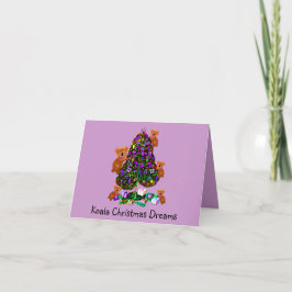 コアラスクリスマス朝の挨拶状 シーズンカード