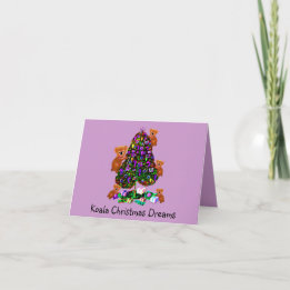 コアラスクリスマス朝の挨拶状 シーズンカード