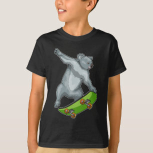 コアラスケータースケートボードスポーツ Tシャツ