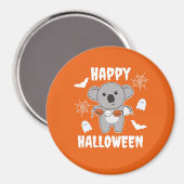 コアラハッピーハローウィンカボチャこうもり衣装 マグネット (正面/裏面)