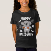 コアラハッピーハローウィンカボチャこうもり衣装 Tシャツ (正面)