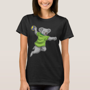 コアラハンドボール選手ハンドボール Tシャツ