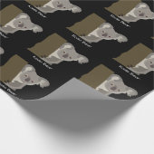 コアラパーソナライズされたベア ラッピングペーパー (角)