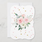 コアラパーソナライズされたベビーシャワーテンプレート 招待状 (裏面)