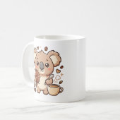 コアラビーン&スプーン かわいい コーヒーマグ コーヒーマグカップ (正面左)