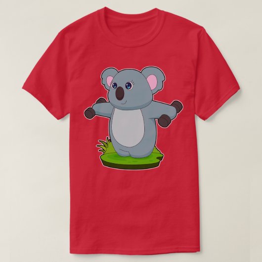 コアラフィットネスダンベル Tシャツ (デザイン正面)