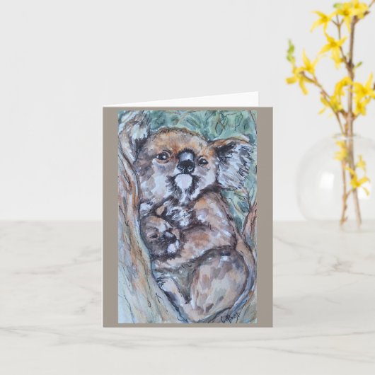 コアラプラスワン カード (黄色い花)