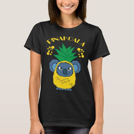 コアラプンアンドキュートピナコアラコアラス Tシャツ (正面)