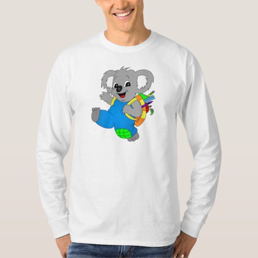 コアラベアとバックパック Tシャツ (正面)