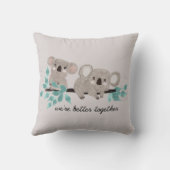 コアラベアウォーターカラーアート装飾用クッション クッション (裏面)