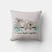 コアラベアウォーターカラーアート装飾用クッション クッション (正面)