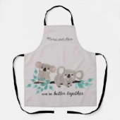 コアラベアウォーターカラーエプロン エプロン (正面)