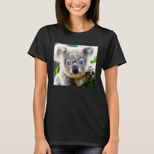 コアラベアオーストラリアコアラベビージョーイ動物 Tシャツ (正面)
