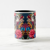 コアラベアオーストラリア先住民フローラアートマグ マグカップ (中央)