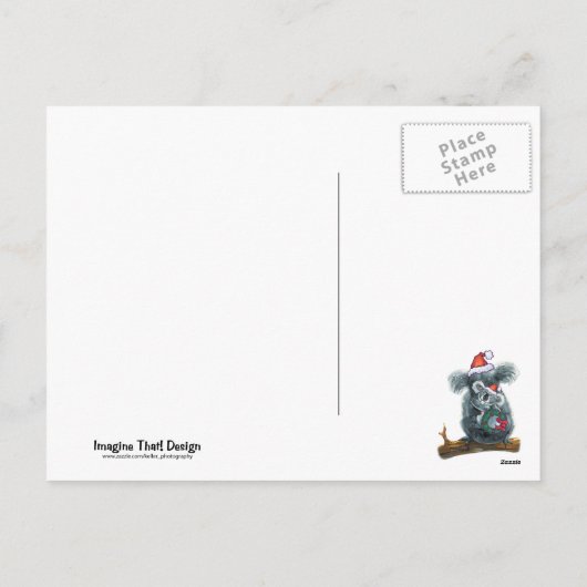 コアラベアクリスマス シーズンポストカード (裏面)