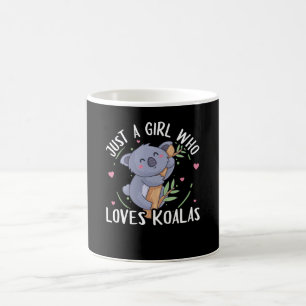 コアラベアコアラを愛する少女 コーヒーマグカップ