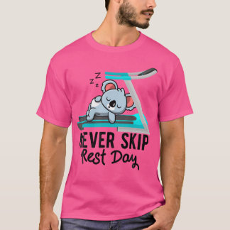 コアラベアトレーニングジムランニングマシーンエクササイズウェイトリフティング Tシャツ