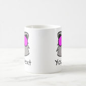 コアラベアドール顔パーソナライズされたコーヒーマグ コーヒーマグカップ (中央)
