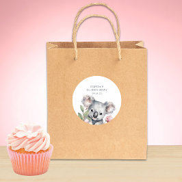 コアラベアフィレスト誕生日 ラウンドシール