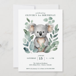 コアラベアフィレスト誕生日 招待状