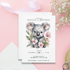 コアラベアフィレスト誕生日 招待状
