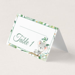 コアラベアベビーシャワー誕生日テーブル番号