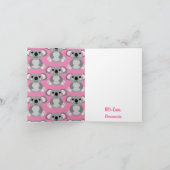 コアラベアーキュート子供の誕生日パーティーありがとう カード (内部)