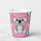 コアラベアーキュート子供の誕生日パーティー紙カップ 紙コップ (正面)