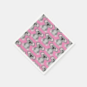 コアラベアーキュート子供の誕生日パーティー スタンダードカクテルナプキン (角)