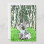 コアラベアーズイッツアボーイベビーシャワー招待状 招待状 (裏面)