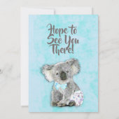 コアラベアーズイッツアボーイベビーシャワー招待状 招待状 (裏面)