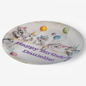 コアラベアーズバースデーパーティーガールズ紙プレート ペーパープレート (アングル)