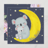 コアラベアーズベビーズベビーシャワー招待状 シーズンカード (正面/裏面)