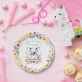 コアラベアーテーマガールズハッピーバースデー ペーパープレート (パーティー)